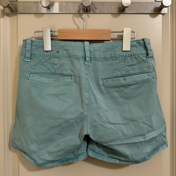American Eagle Shorts - Twill X Super Stretch Midi Turquoise - Picture 2 of 2